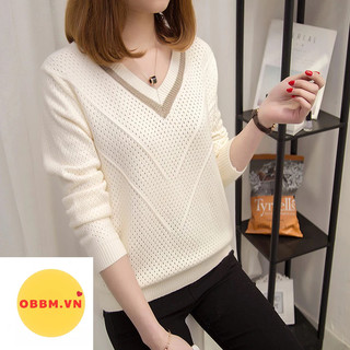 áo len nữ đẹp cổ V mềm mịn hot hit