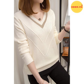 áo len nữ đẹp ( cổ tim V) mặc cực xinh, dễ phối đồ