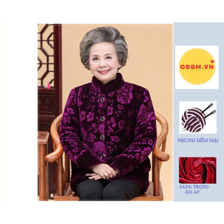 [GIÁ HUỶ DIỆT💥💥] Áo ấm cho bà - nhung