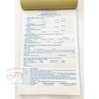 Hợp đồng  nhà đất 2 liên, 3 liên