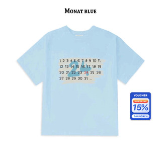 Monat blue tee 24 - áo thun cotton nam nữ