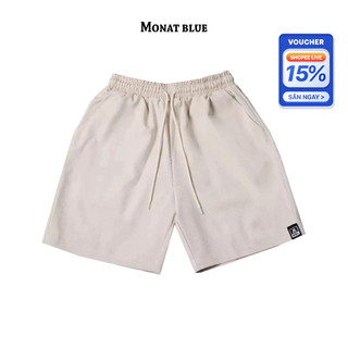[LIVESTREAM] MONAT BLUE Short Mini Logo - Quần short chất Kaki mini logo unisex