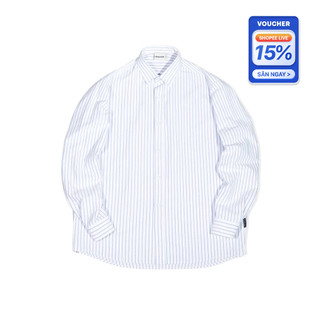 MONAT BLUE Oxford Shirt kẻ sọc - Áo sơ mi chất vải Oxford kẻ sọc tay dài unisex