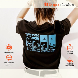 Áo thun baby tee lewlew, vacay mood đen tshirt - slimfit tee
