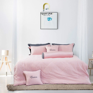 Bộ chăn ga áo gối ga chun chần Everon ESTR23051 kích thước 1m8