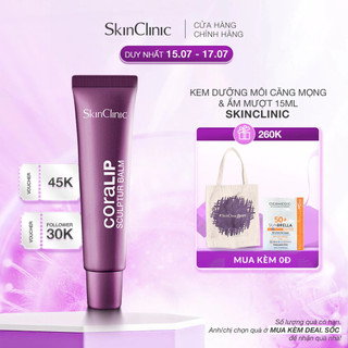 Dưỡng Môi SkinClinic Coralip Mềm Môi, Mờ Thâm Môi, Hồng Môi - SkinClinic Coralip Sculptur Balm 15ml