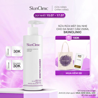 Sữa rửa mặt dạng kem SkinClinic Sensitive Cleanser 250ml - SkinClinic