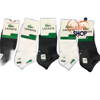 COMBO 5 ĐÔI TẤT NAM LACOSTE CỔ NGẮN
