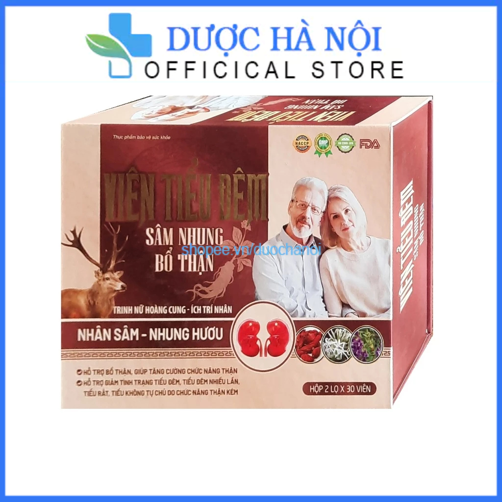 Viên tiểu đêm sâm nhung bổ thận tang cường sinh lý – Hộp 2 lọ x 30 viên