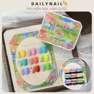 Set Gel Thạch cao vẽ nổi Tone màu Neon 9 màu Frescobaldi