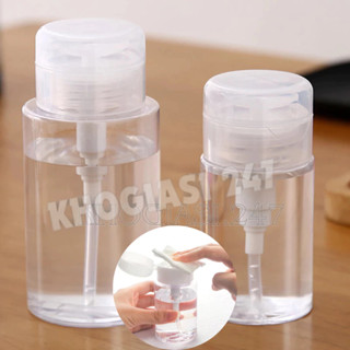 Chai, Lọ Chiết Nước Tẩy Trang Toner Có Nút Nhấn Trong Suốt Tiện Lợi Khi Mang Theo Du Lịch Đa Năng