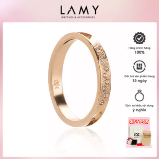 Nhẫn cde eternity anniversary crystal rose gold ring cde8006.rg