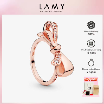 Nhẫn Bạc Nữ LAMY Bow Gorgeous Ring 8043RG - Bạc cao cấp S925 ALE