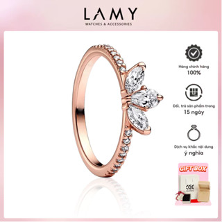 Nhẫn bạc CDE Sparkling Herbarium Cluster Rose Gold Ring CDE8065RG - Nhẫn bạc S925 cao cấp