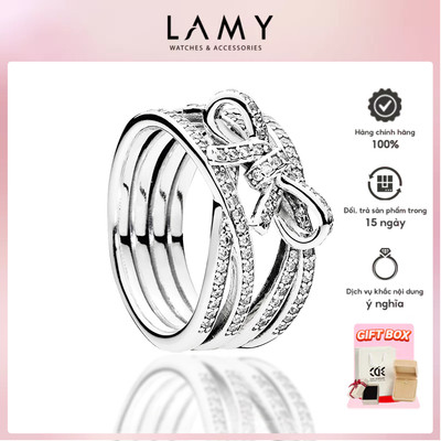Nhẫn nữ LAMY Sparkling Bow Silver Ring 8070 - Nhẫn bạc S925 cao cấp