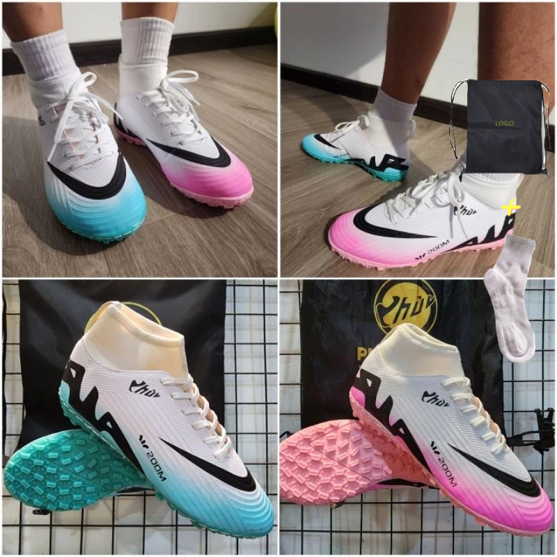 Giày đá bóng Vapor 15 PHỦI cổ cao bản CHUYỂN MÀU, đã khâu full đế, bảo hành 2 tháng, TẶNG [TÚI RÚT + VỚ/TẤT]