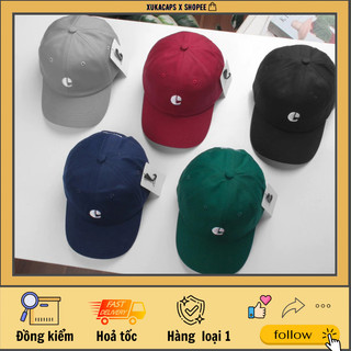 Mũ lưỡi trai logo EMIS VINTAGE LOGO CAP thêu chữ E logo dập khoá bấm xukacapbeauty