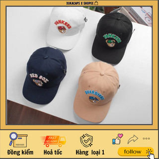 ( ảnh thật & video ) Mũ nón kết lưỡi trai unisex logo gấu thêu đội nón phong cách thể thao