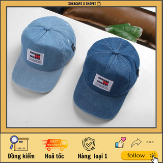 Mũ nón kết chất liệu jean cao cấp, nón t.o.m.y logo thêu, đuôi khoá kim loại, full tem tag