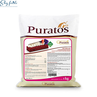 Bột trộn sẵn làm bánh red velvet puratos gói 1 kg