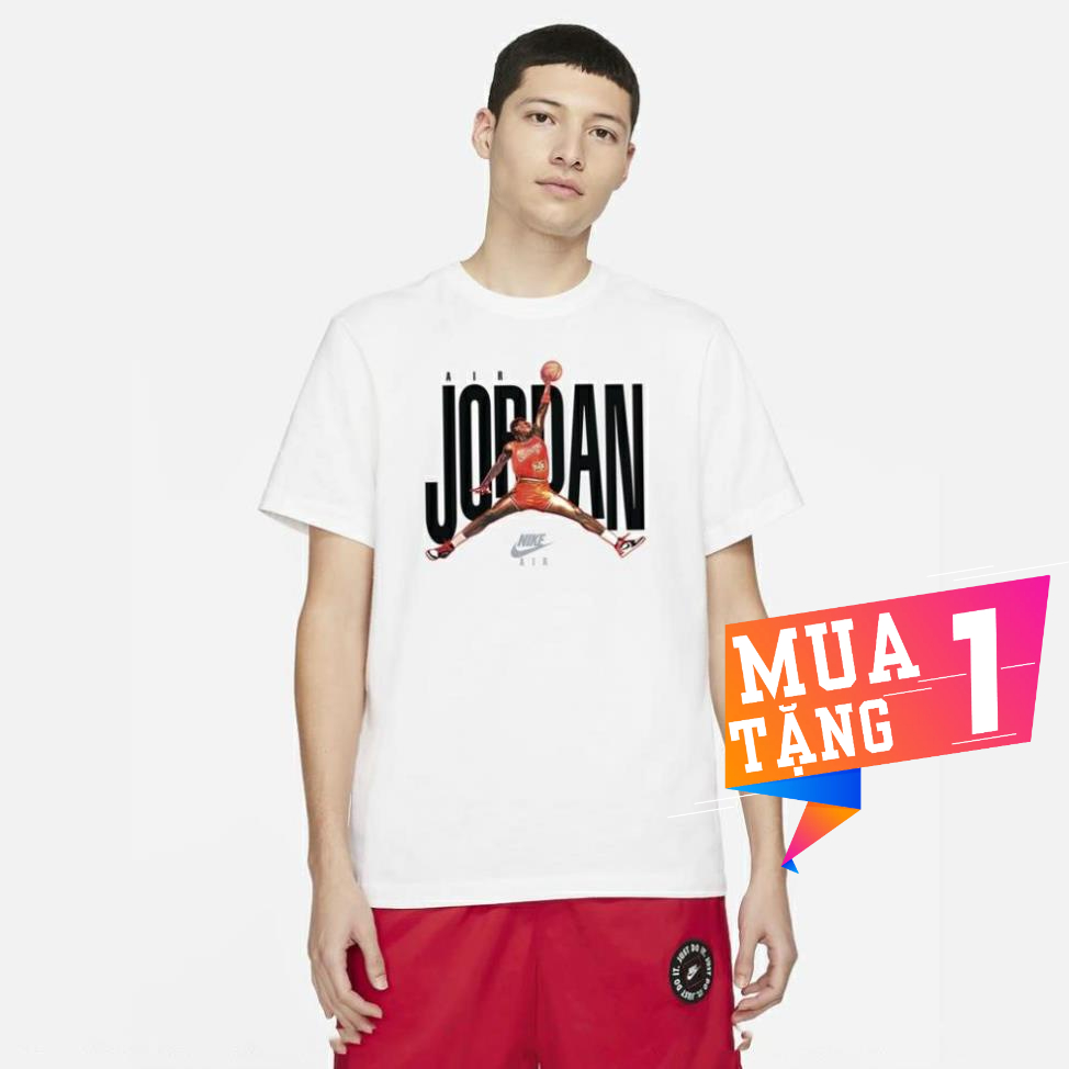 Áo .NlKE Jordan, Áo Thun Cổ Tròn Chất Cotton Cao Cấp( 40kg-95kg)