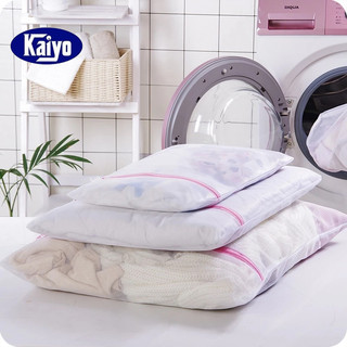 Kaiyo Túi giặt đồ máy giặt Túi lưới giặt đồ cho máy giặt, túi giặt quần áo Túi giặt đồ lót cao cấp vải mịn 3 size