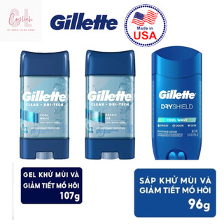 Gel, Sáp Gillette Khử Mùi, Ngăn Tiết Mồ Hôi Giúp Khô Thoáng Vùng Cánh