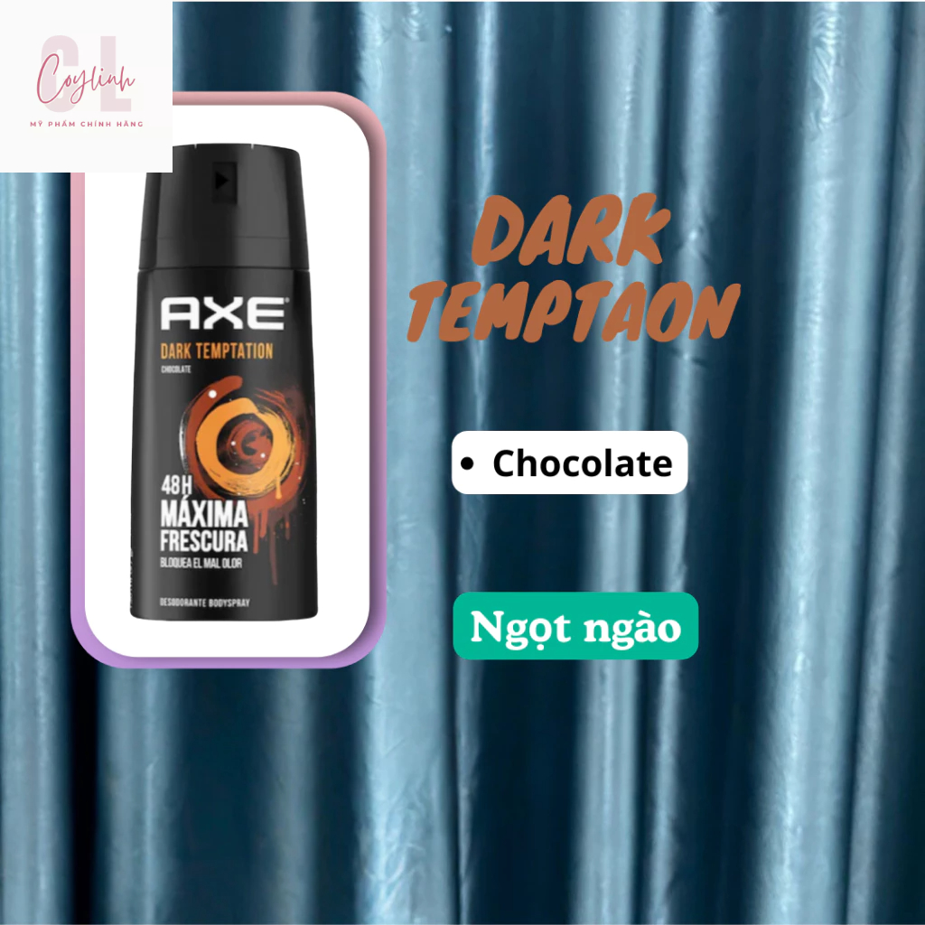 Combo 4 chai xịt khử mùi Axe Dark Temptation 150ml
