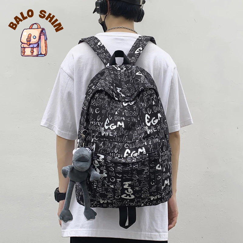 Balo chống nước xu hướng thời trang nam và nữ Unisex cá tính, ba lô đi học, đi chơi, du lịch  BZ020