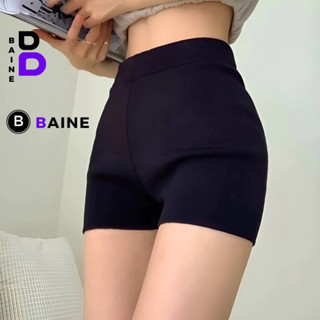 Quần BIKER SHORT Chất Thun Gân Siêu Ôm QU01, Quần Đùi Nữ Cạp Cao Tập Gym, Yoga, Dance Nâng Mông Thể Thao BAINE