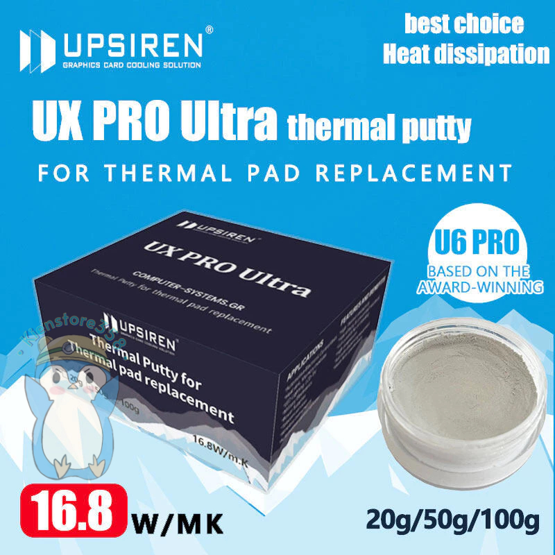 Thermal putty chính hãng UPSIREN UX PRO Ultra 16.8W/Mk Tản Nhiệt Putty Cho VGA VRAM IC .kienstore358