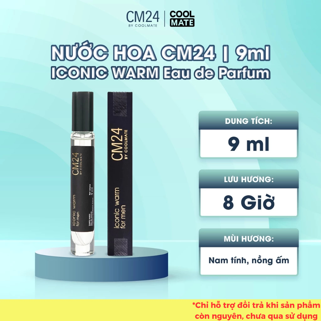 Nước Hoa Nam Cm24 Iconic Warm Eau De Parfum 9Ml Cm24