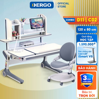 Bộ Bàn Học Cao Cấp DERGO Hanover D11 Pro Royal - C02 Chống Gù Chống Cận