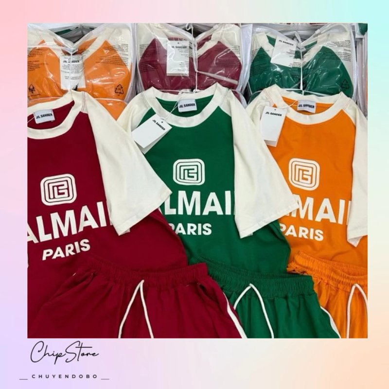 set bộ mặc nhà cotton 100% balman dáng thụng dấu quần