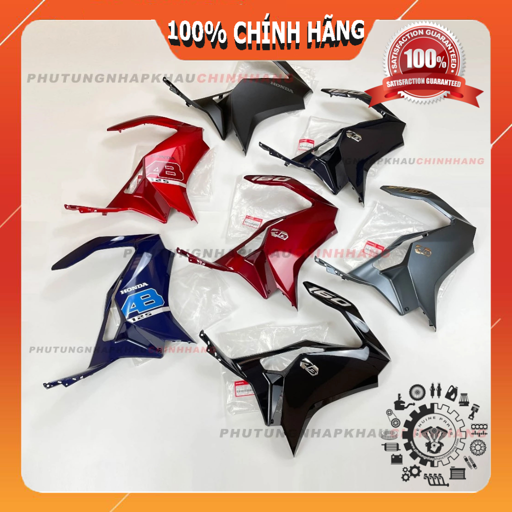 Cánh yếm Bửng trước Air Blade 160/125 2022 2023 2024 2025 chính hãng, Ốp cánh gà AB 160 Trái Phải