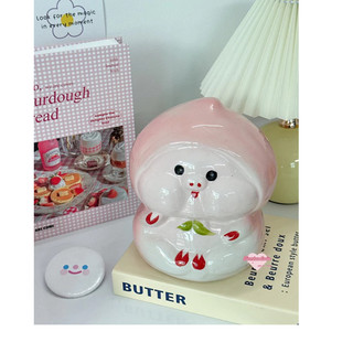 Ống tiết kiệm Bé Đào sứ cute | trang trí, quà tặng, heo đất tiết kiệm Tiệm Heo Soda