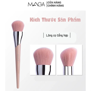 Cọ đánh nền và đánh má hồng lông mềm thiết kế cán cọ dài và hình dáng form cọ vát MAGA everyday 103