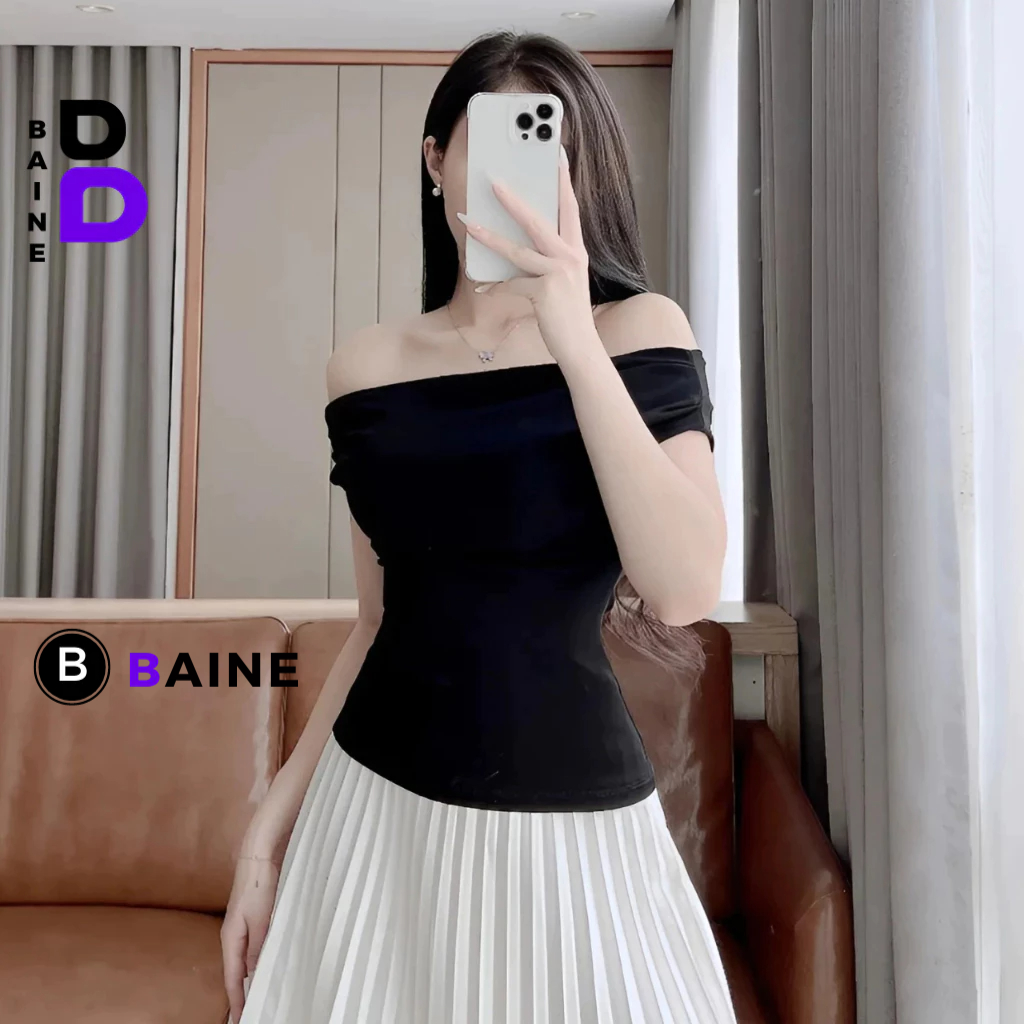 Áo Thun TRỄ VAI LÓT Tiểu Thư Thanh Lịch DÁNG DÀI Nữ DD89, Áo Babytee Chất Thun Gân Kiểu Trơn Nhiều Màu BAINE | BigBuy360 - bigbuy360.vn