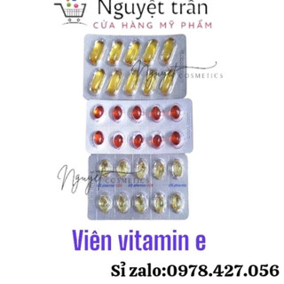Vitamin e dưỡng da viên dài vỉ 10 viên