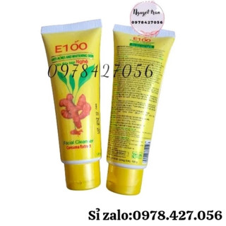 Sữa rửa mặt E100 nghệ hết mụn giảm thâm trắng da hiệu quả 100g