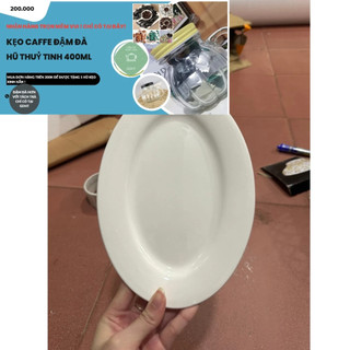 Đĩa sứ trắng 23CM hình bầu dục Dĩa xoài gốm sứ ( XOÀI 9)