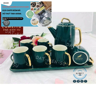 Bộ Bình Cốc Sứ sll-1 Uống Nước Màu Xanh Đậm Hàng Đẹp Giá Hạt Dẻ
