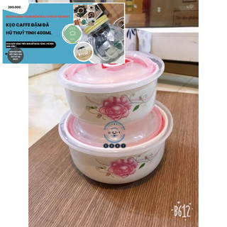Bộ 2 thố sứ nắp hút chân không