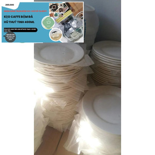 Combo 10 Đĩa sứ trắng thô 20cm- đĩa sứ trắng