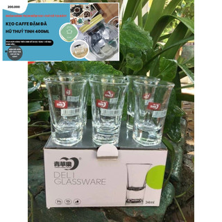 Bộ 6 ly thủy tinh đựng ruou cao cap- ly ruou