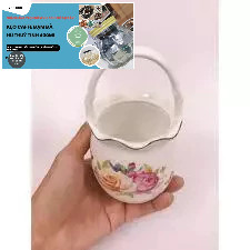 giỏ sứ hoa văn đẹp đựng thìa , lẵng sứ