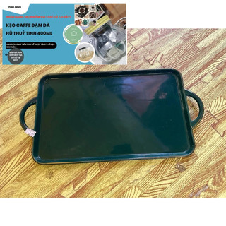 Khay sứ đựng bình cốc cao cấp (Còn màu xanh)