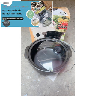 Nồi đất cao cấp 1,5 Lít nắp kiếng