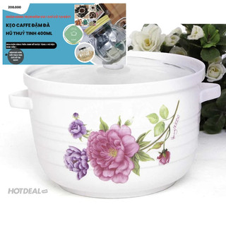 GDHT ÂU SỨ, THỐ SỨ ĐỰNG CƠM CANH CÓ NẮP KÍNH