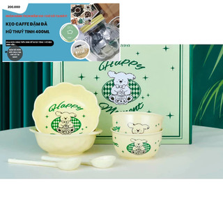 Set bộ 6 món + hộp bát đĩa thìa chất liệu gốm sứ - bát đĩa sứ
